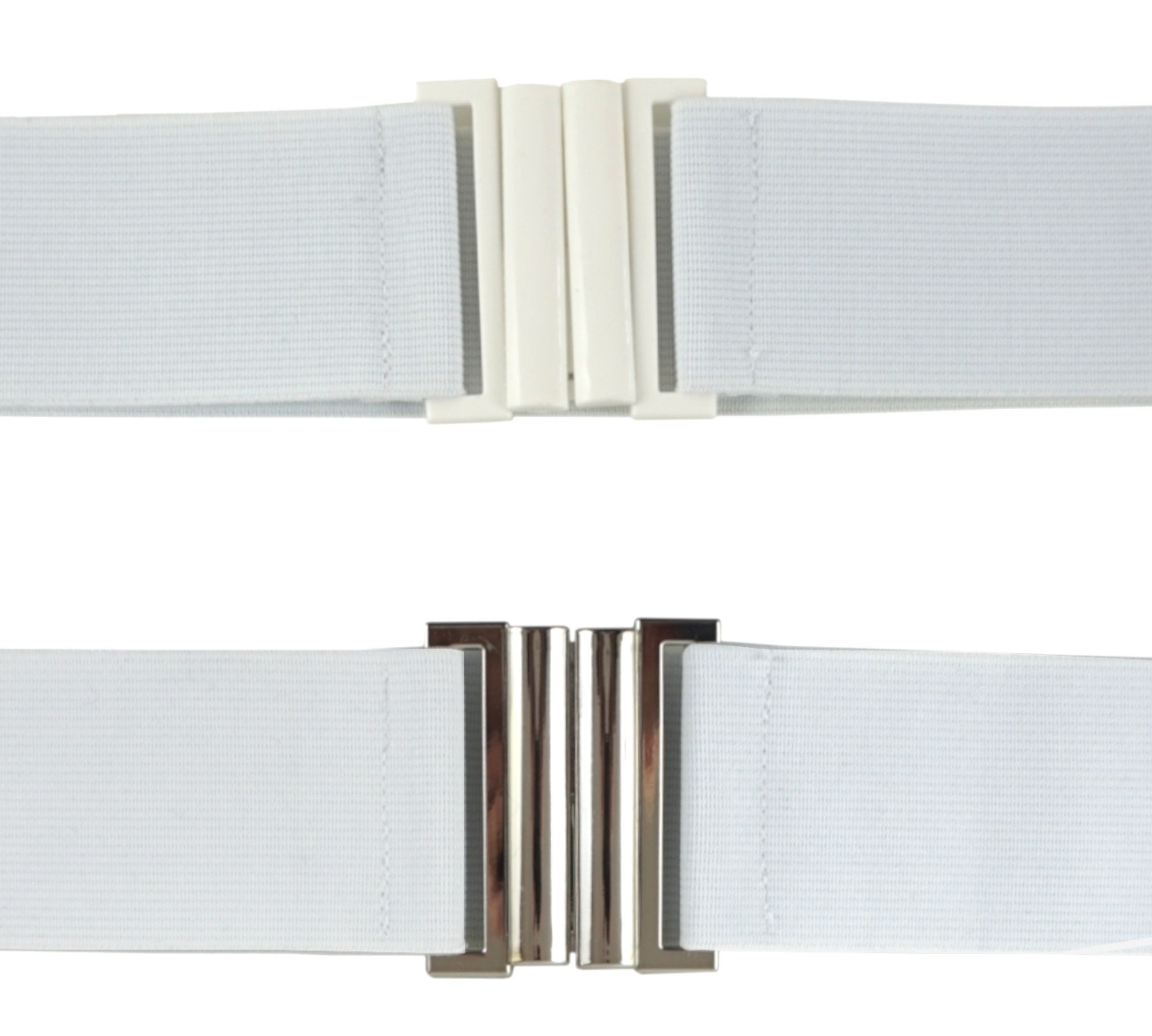 Stretch Elastic White Belt Plastic Clasp 5cm (2 Inch) Wide - Etsy