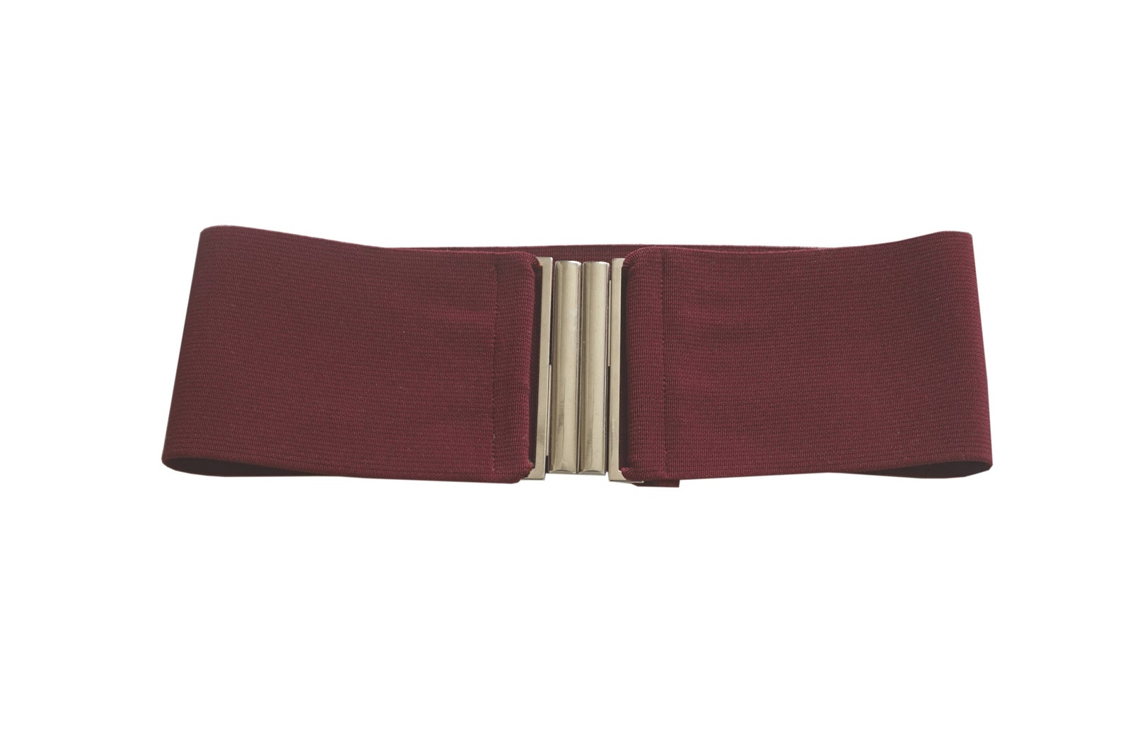 Wide 8cm Burgundy Wine Color Elastic Stretch Belt Corset Etsy