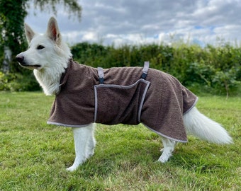 Brown Dog Bathrobe * length of the robe 70  cm