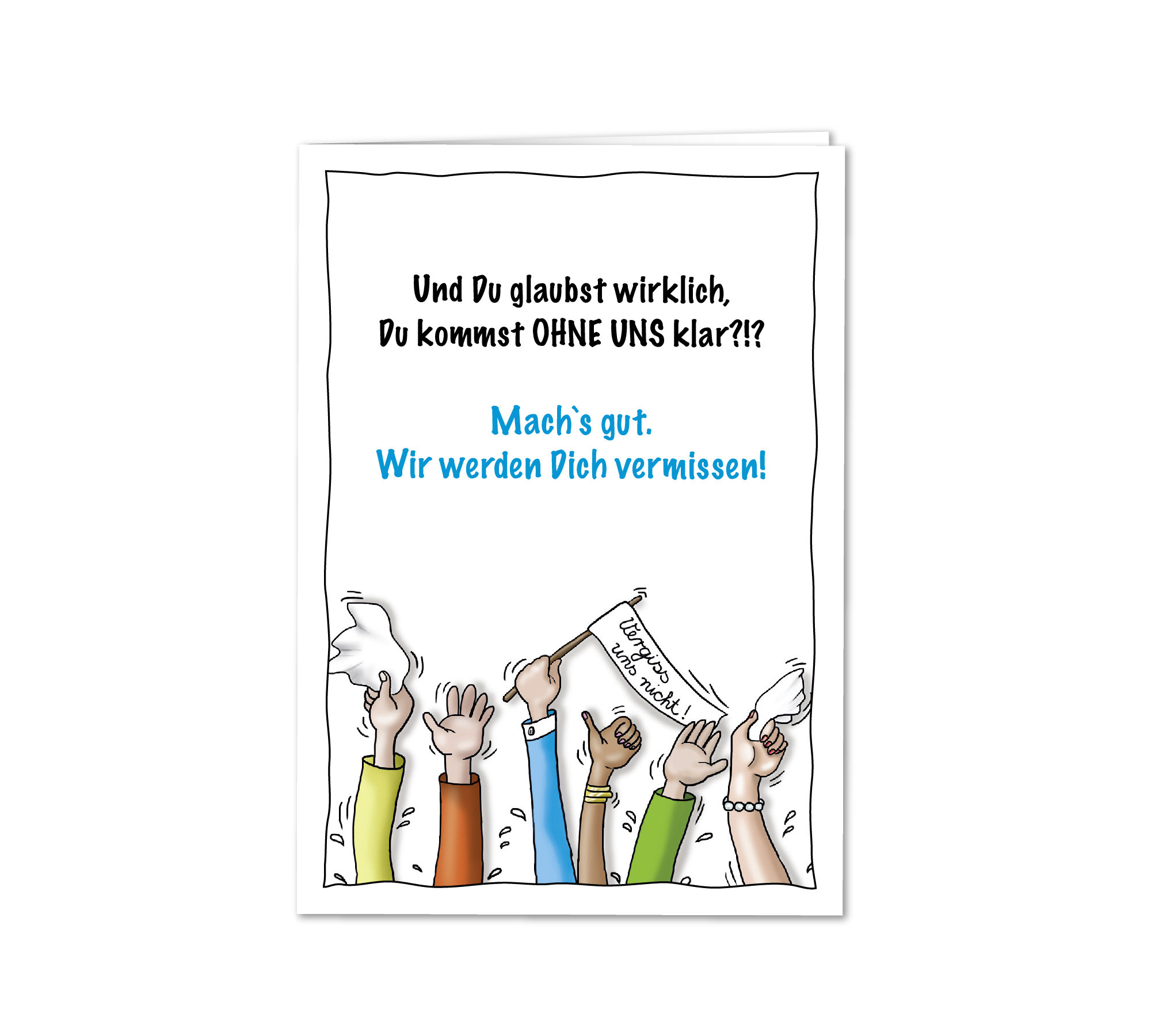 Old English Co. Glückskarte „Rooting For You“ – Lustige Wurzel-Karte Für Prüfungen & Neuen Job