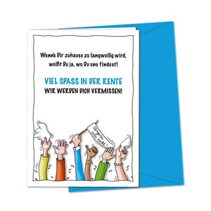 Carte XXL effrontée pour dire au revoir à des collègues, pour dire au revoir à la retraite, drôle de carte de retraite