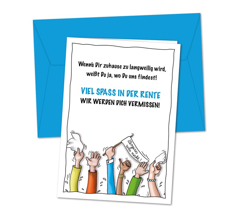 Goodbye Rente Cheeky XXL Card to Say Goodbye to Colleagues, to Say Goodbye to ...