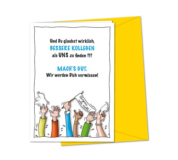 Huxters Lustige Abschiedskarte – „Sorry You Are Leaving“ Mit Umschlag, 14,8 Cm, Für Kollegen, Freunde & Mehr