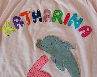 Geburtstagsshirt*Zahl*Name*Delfin*