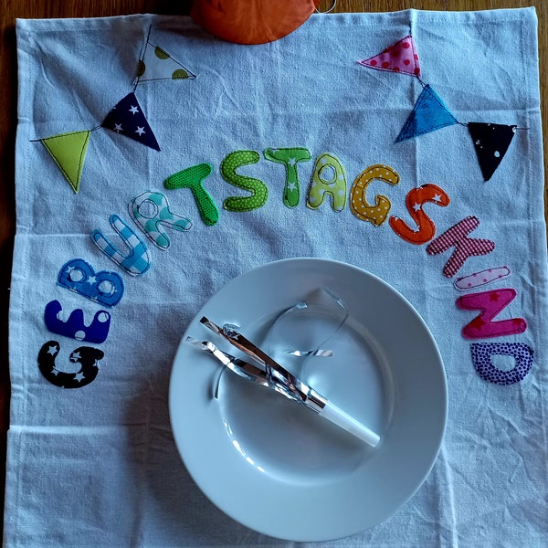 Geburtstagskind*Tischset*Platzdeckchen*Regenbogen*Geburtstag