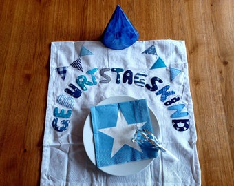 Geburtstagskind*Tischset*Platzdeckchen*Geburtstag *blau*Jungs*Platzset