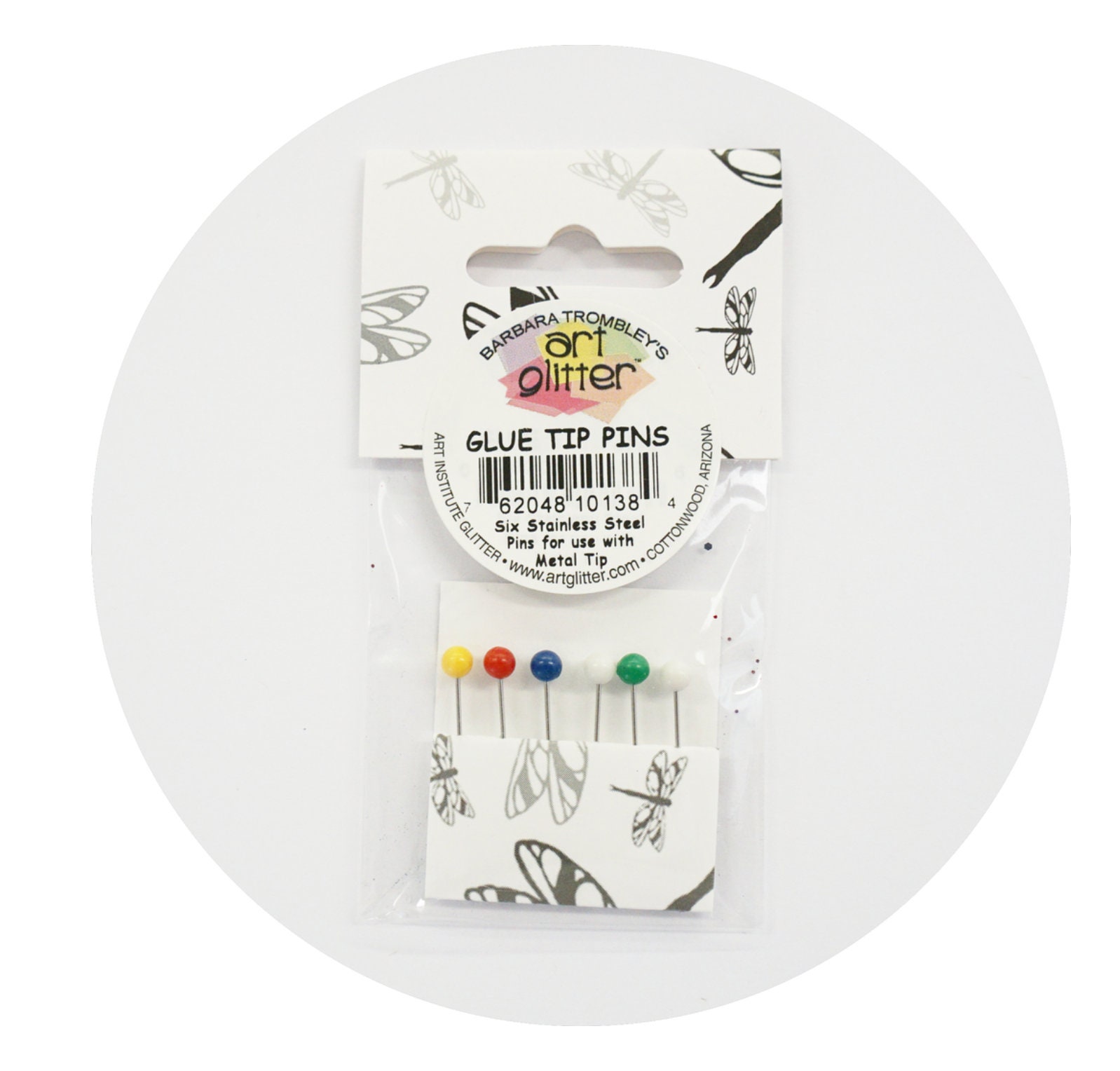 Art Glitter Glue EXTRA PINS FOR Fine Metal Tip, Adhesive, junk journal, mixed media, scrapbooking, altered art embellishments