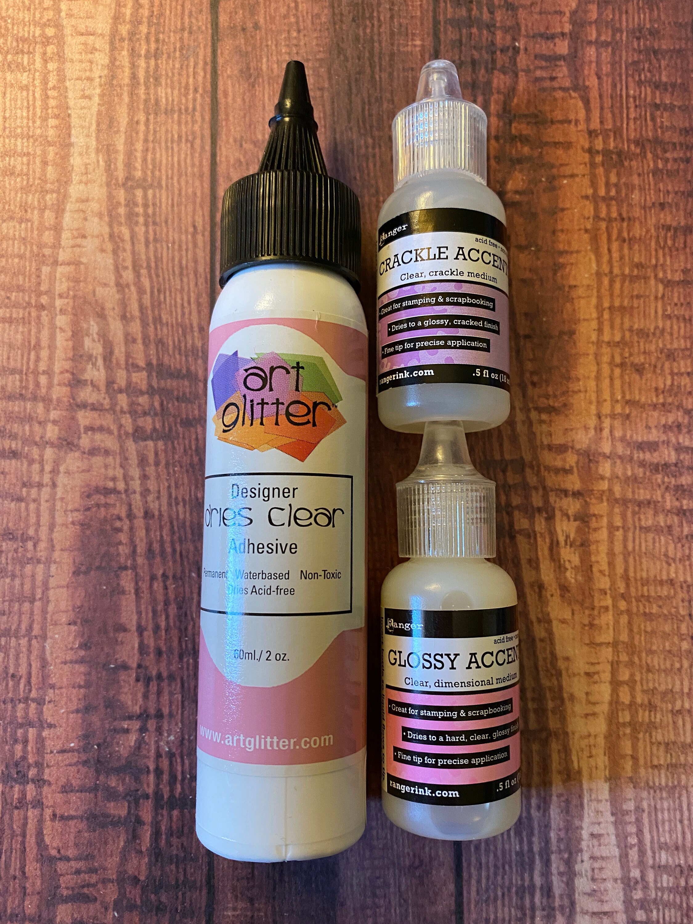 Art Glitter Glue Glossy Accents Crackle Accents Adhesive Etsy