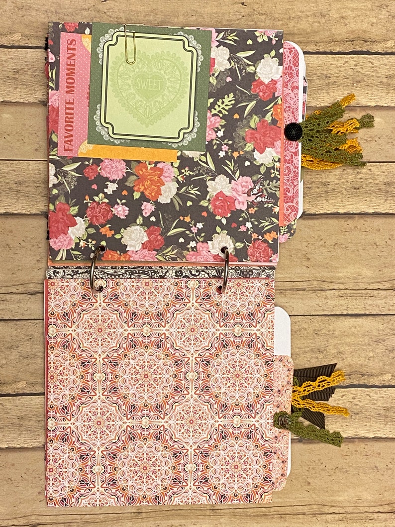 junk journal scrapbook premade mixed media book etsy 