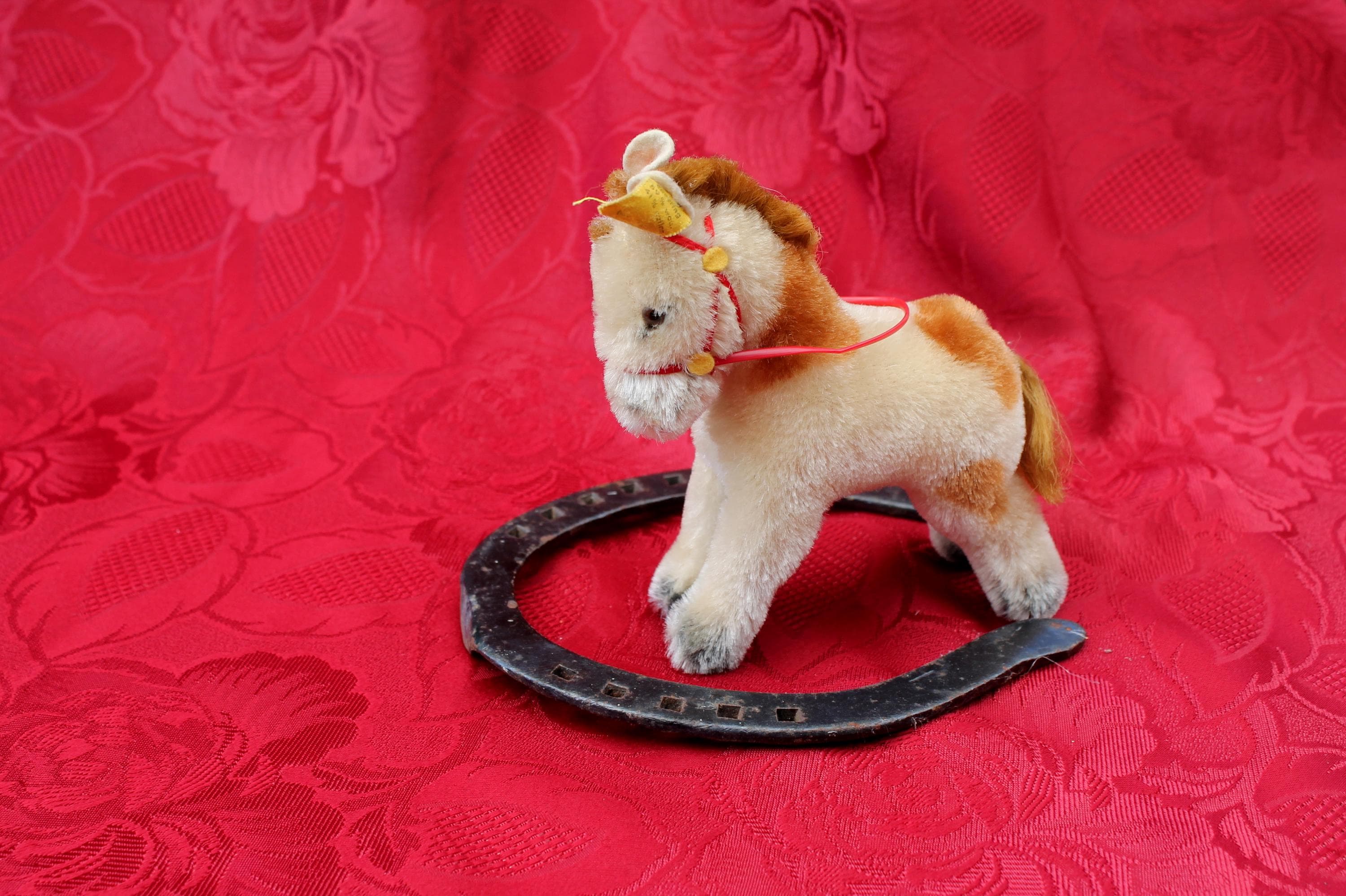 Steiff Pinto Pony, Small Horse, Small Steiff Animal Horse, 1950s