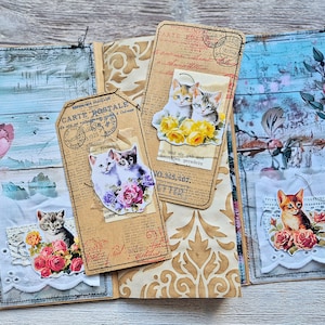 KATZEN Vintage Stil mini Journal-Trifold, Journal Ephemera Folio