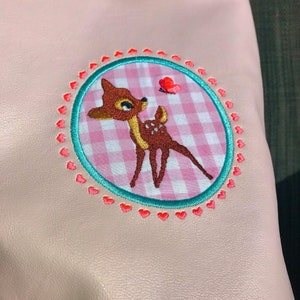 Stickdateien Crazy Kitz Rehe Bambi Applikationen, Stickmuster Baby, Geburt, 44 Dateien, ab 10x10 Rahmen, mit Rahmen, RockQueenEmbroidery Bild 9