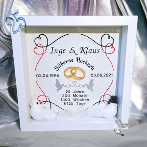 39 romantische Hochzeits Stickdateien: Eheringe, Brautpaare inklusive Regenbogenmotive. Perfekt für 10x10 cm und 13x18 cm Stickrahmen. Bild 7