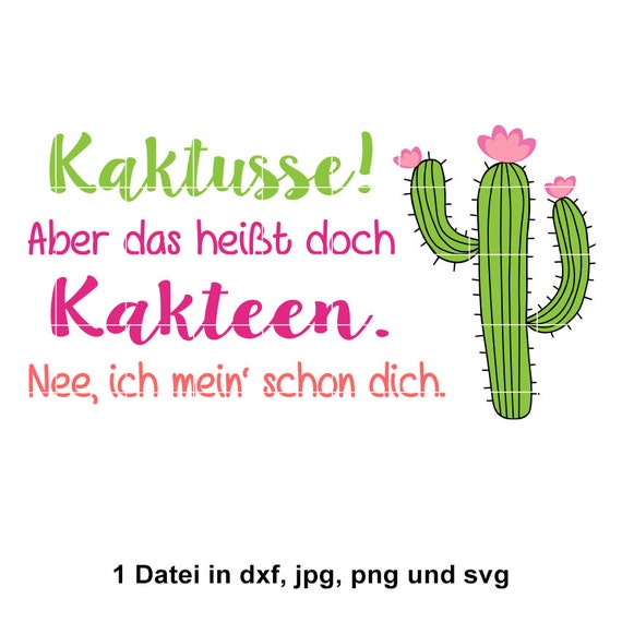 Plotterdatei Kaktusse Kaktus Kakteen Plotter Schnittdatei Schneidedatei SVG  DXF RockQueenEmbroidery - Etsy.de
