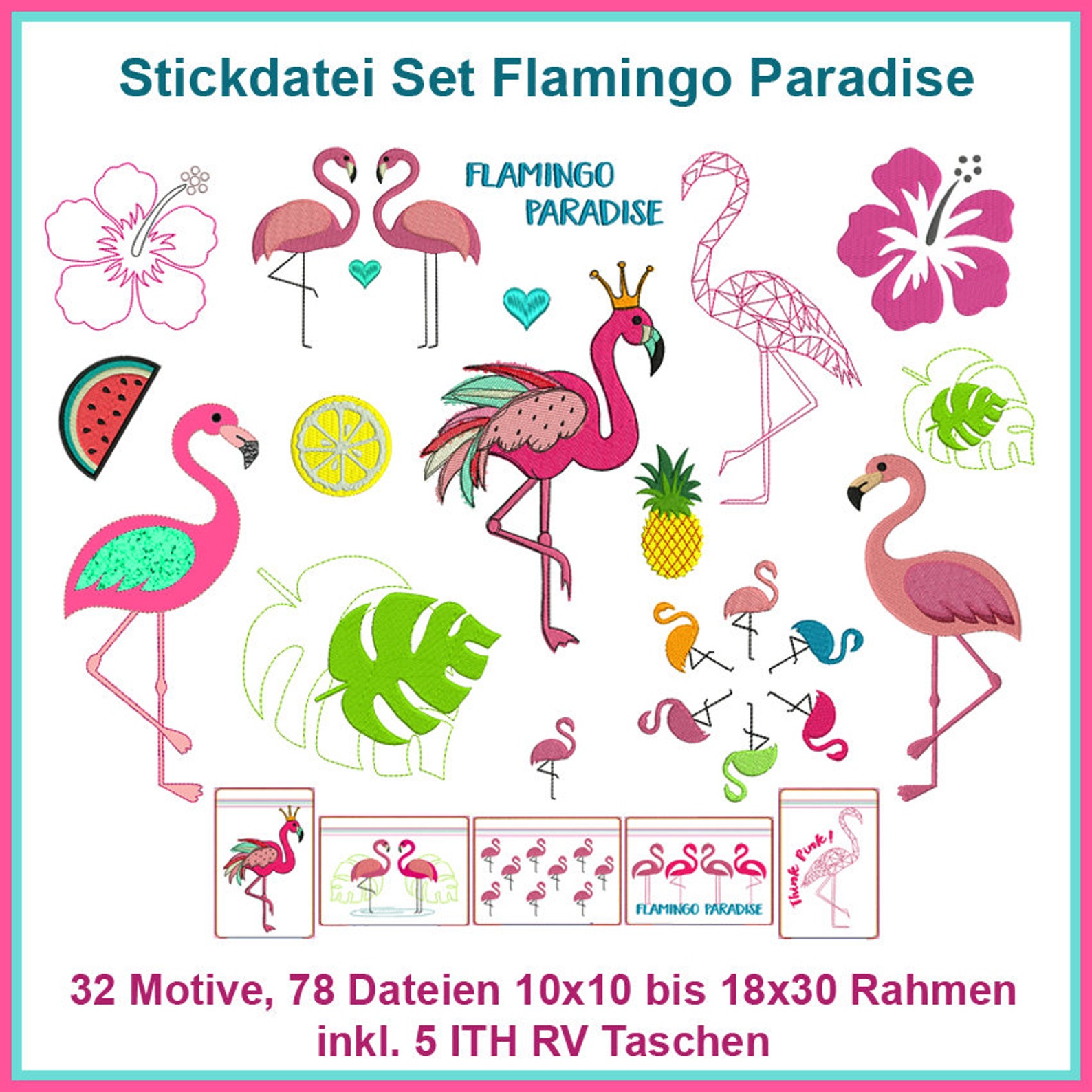 Flamingo-Schürze Mit Taschen – Lustiges Küchenaccessoire Für Grillen & Kochen