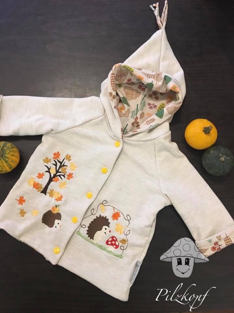 Stickdateien Herbst Igel Familie Herbst Set Applikation applique Blatt Blätter Kastanien Bild 6