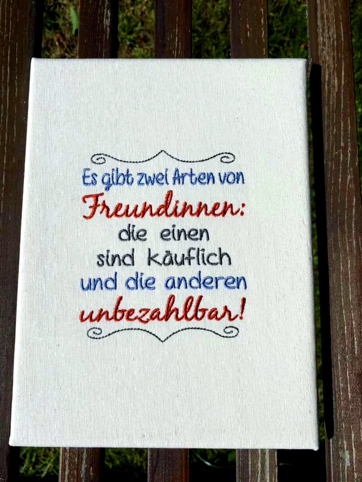 Stickdateien Rock Queens Sprüche Set 12 Freundschaft Etsy