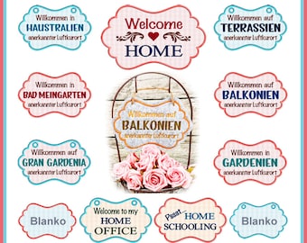 Stickdateien Home Set Balkonien Gardenien Terrassien Home Office Homeschooling Haustralien, Bad Meingarten Applikationen RockQueenEmbroidery