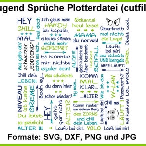 Plotterbestand uitspraken jeugd snijplotterset jeugduitspraken, brutale uitspraken, grappige uitspraken, hé kerel, stomme uitspraken RockQueenEmbroidery afbeelding 1