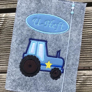 Stickdateien Traktor Rahmen Stickmuster 17 Dateien und Applikationen Traktoren Bauernhof 10x10, 13x18 mit und ohne Stern RockQueenEmbroidery Bild 8