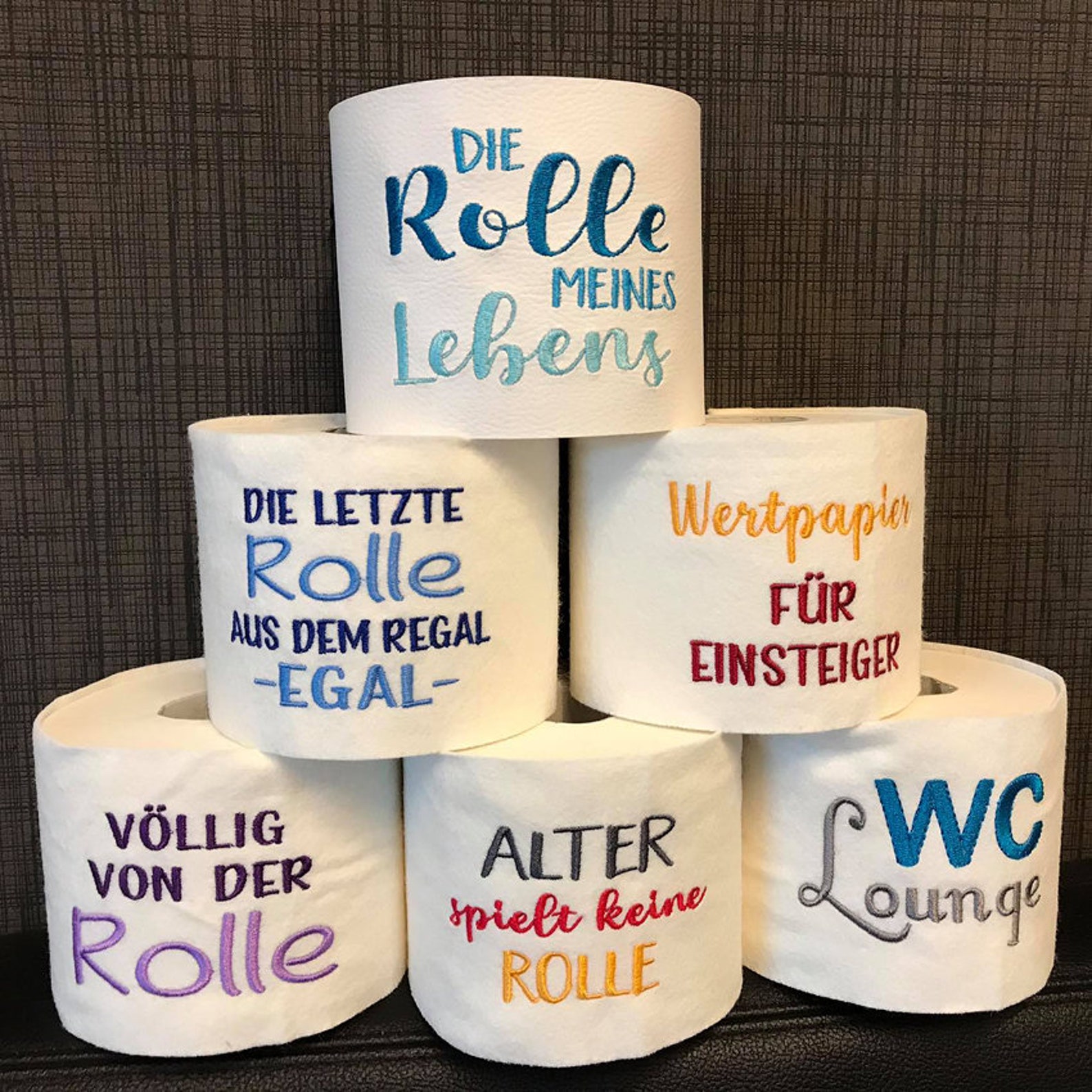 Stickdateien Sprüche Set Nr 44 Toilettenpapier WCPapier Etsy.de
