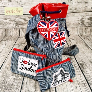 Embroidery files London Love England with Tower Bridge image 9