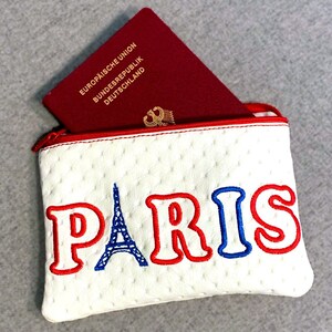 Stickdateien Set für eine Reise nach Paris mit Stiletto, Kussmund und Kirschen Bild 6