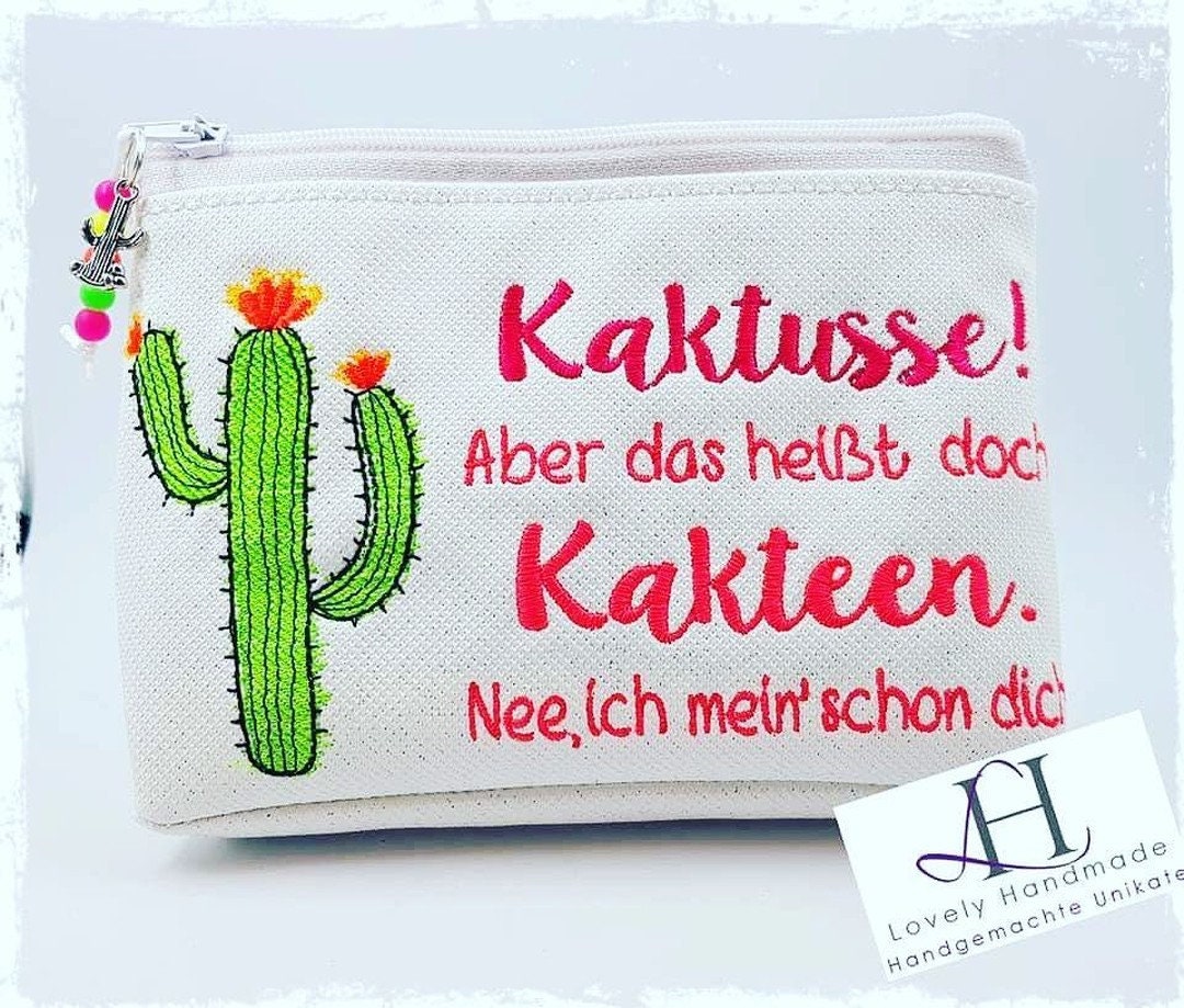Stickdatei Kaktusse Kakteen Spruch Stickmuster ab 10x10 cm Etsy