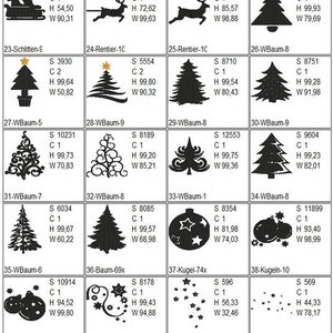 Stickdateien Giga-Weihnachtsset: Verwandle dein Zuhause in ein winterliches Märchenland Mit 44 Dateien kannst Du kreativ werden. Bild 3