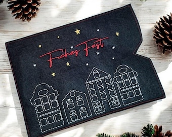Stickdatei Set ITH Toffee Adventskalender und Geschenkhüllen Weihnachten Adent. Gestalten Sie individuelle Hüllen im ITH-Stil