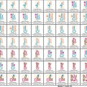 Stickdateien Rock Queens Sprüche Set Nr 30 Queen 104 Dateien, ab 10x10Rahmen 15 Texte Sprüche, 2 ITH Schlüsselanhänger, RockQueenEmbroidery Bild 3