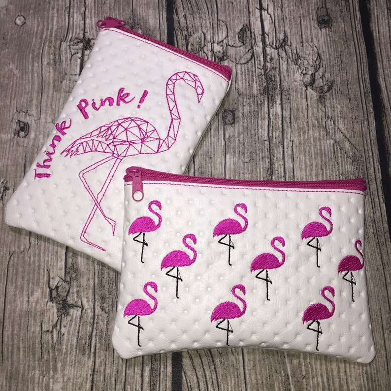 Stickdateien Flamingo Ananas Paradise, ITH Taschen Flamingos, Hibiskus, Sommer Blumen Zitrone, embroidery files RockQueenEmbroidery Bild 10