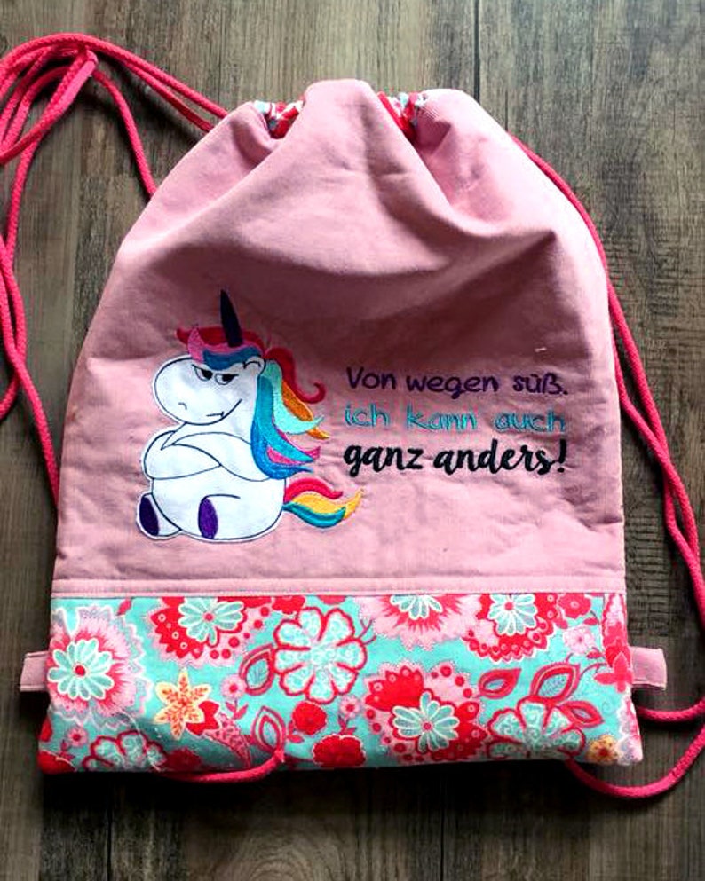 Stickdateien Crazy Unicorn Einhorn Set, verrücktes Einhorn, freche Sprüche, ab 10x10 Rahmen, 108 Dateien, 37 Motive, RockQueenEmbroidery Bild 8