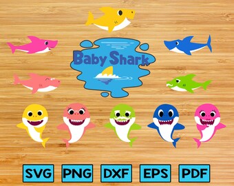 Download Baby shark svg | Etsy