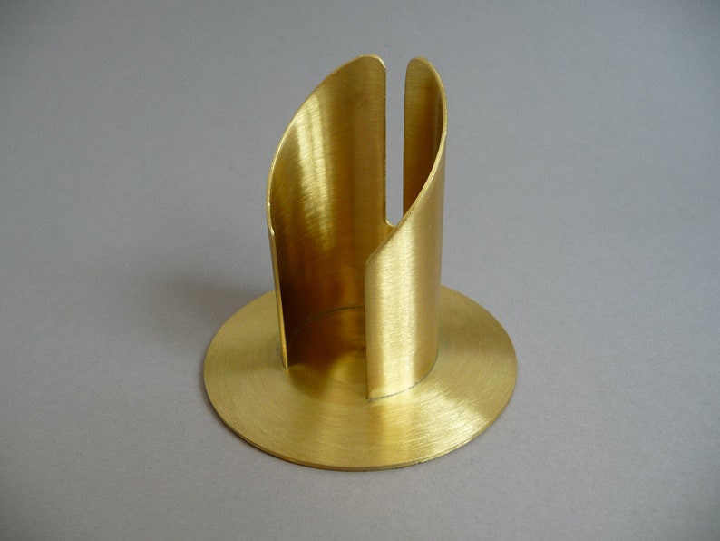 Kerzenständer Köcher 4cm gold matt Bild 1