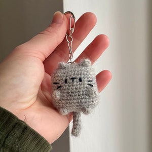 Crochet Cat keychain or bag charm