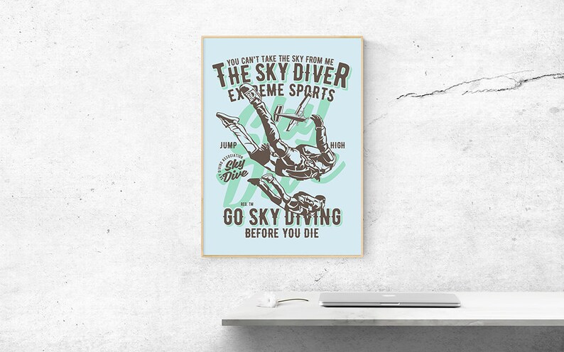Download Mens Shirt Svg Cutting File Skydiving Tee Svg Quote Sky ...