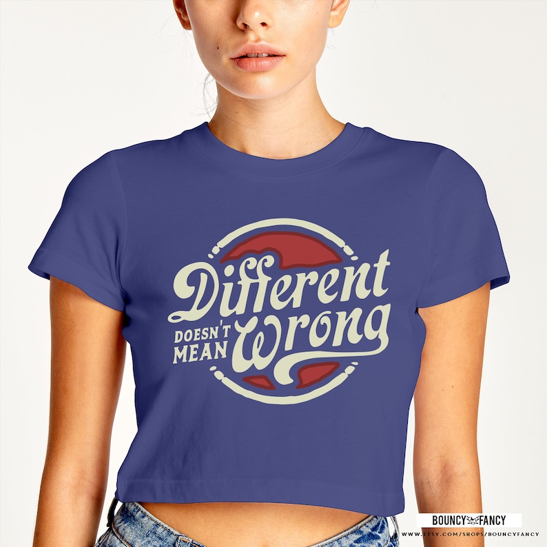 Quote Shirt svg Saying svg Inspiration Svg Cricut Silhouette Cut Files Different Doesn/'t Mean Wrong T-Shirt svg file digital download