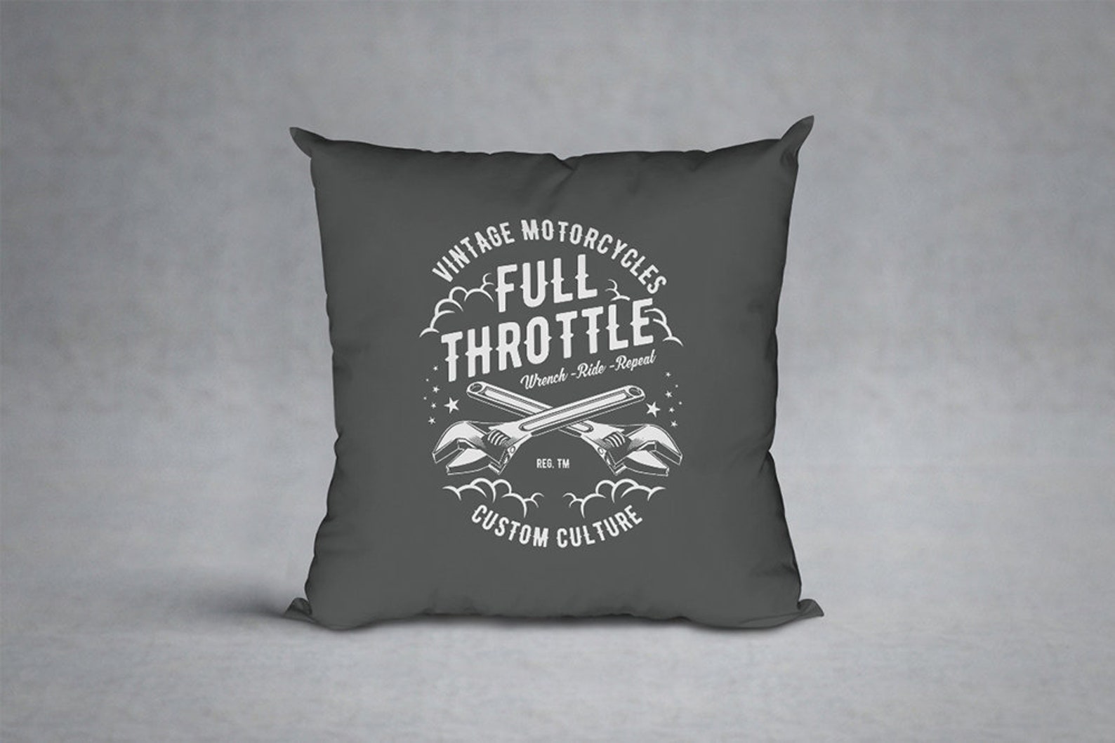 Download Mens Vintage Shirt Svg Designs Motorcycle Full Throttle ...