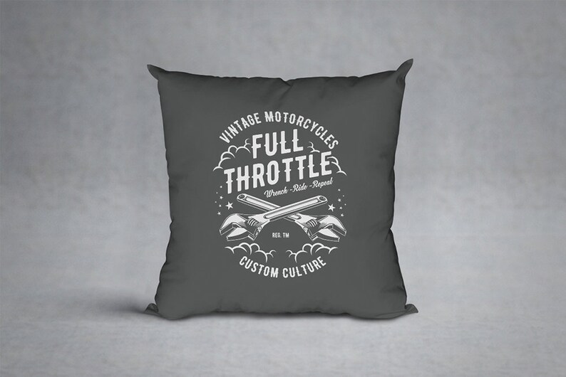 Download Mens Vintage Shirt Svg Designs Motorcycle Full Throttle ...