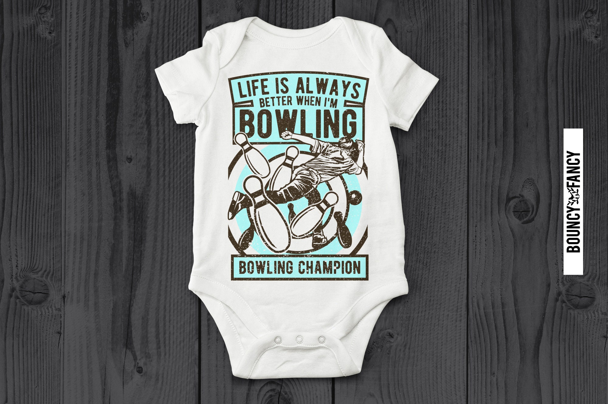 Baby Onesie Shirts Svg Design Funny Baby Clothes Bowling Svg Etsy