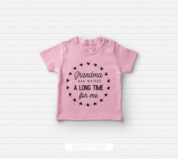 Download Baby Shirt Svg Cut File Grandma Onesie Announcement Svg | Etsy