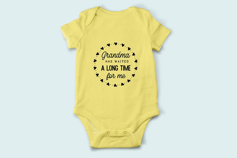 Download Baby Shirt Svg Cut File Grandma Onesie Announcement Svg | Etsy