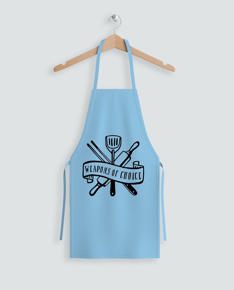 Download Cooking Apron Svg Design Weapons Of Choice Kitchen Svg Cut | Etsy
