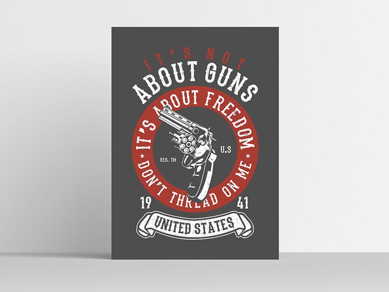 Download Adult Unisex Tshirt Svg Cutting File Pro Guns Vintage ...