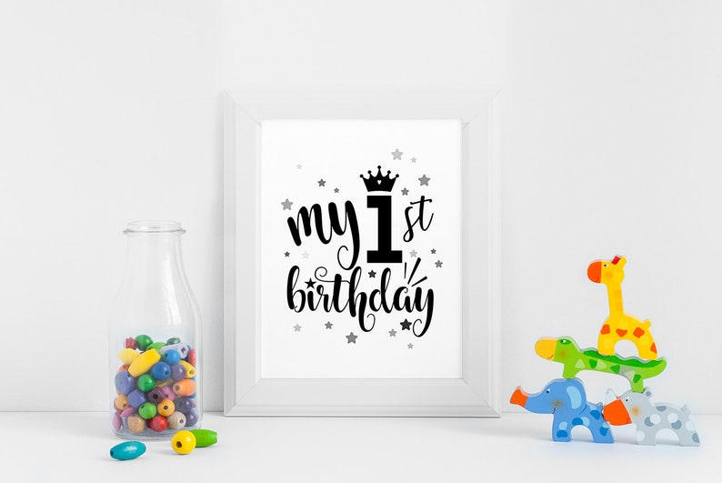 Download My First Birthday Svg Cut Files Girl Boy 1st Birthday ...