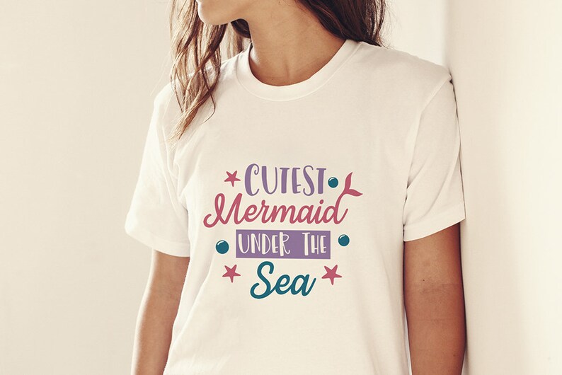 Download Baby Girl Onesie Svg Mermaid Shirt Svg Cutest Mermaid ...