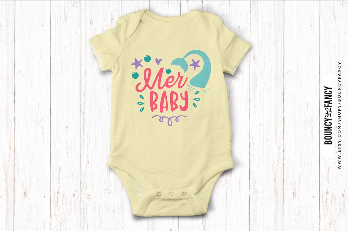 Baby Girl Shirt Svg Sayings Merbaby Svg Designs Cutting Files Etsy