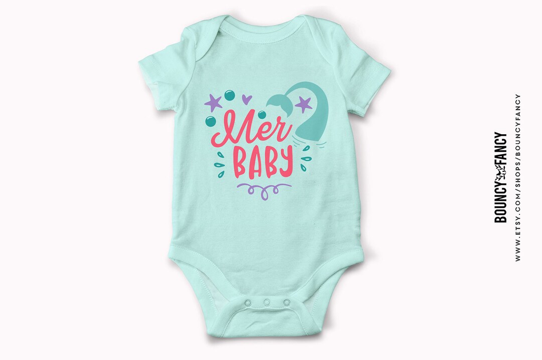 Baby Girl Shirt Svg Sayings Merbaby Svg Designs Cutting Files Etsy