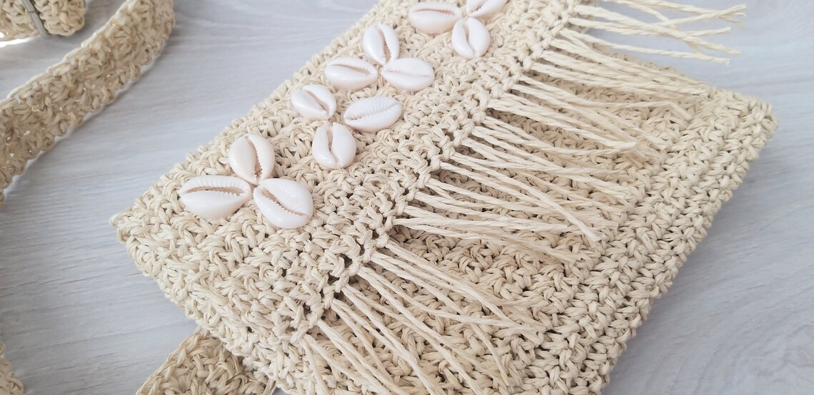 Straw Belt Bag Natural Crochet Straw Waist Bag Woven Belt Etsy